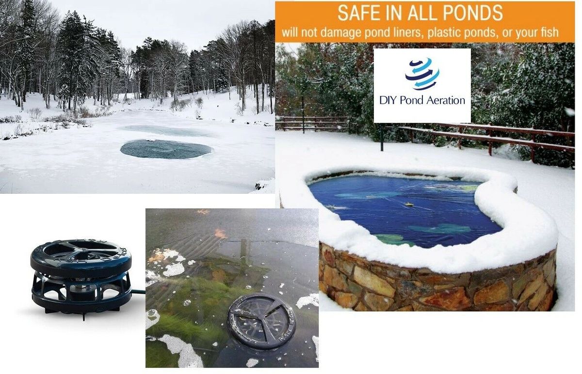 1500 Watt Floating or Submersible Deicer Ice Melt, Small Pond, Fish